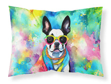 Load image into Gallery viewer, Boston Terrier Hippie Dawg Standard Pillowcase – Artistic Decorative Front, White Back