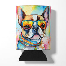 Load image into Gallery viewer, Boston Terrier Hippie Dawg Can or Bottle Hugger
