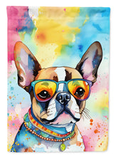Load image into Gallery viewer, Boston Terrier Hippie Dawg House Flag