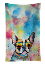 Load image into Gallery viewer, Boston Terrier Hippie Dawg Kitchen Towel
