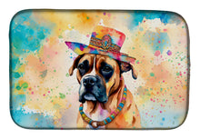 Load image into Gallery viewer, Boxer Hippie Dawg Dish Drying Mat