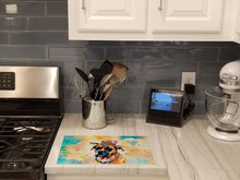 Load image into Gallery viewer, Boxer Hippie Dawg Glass Cutting Boards – Durable, Decorative Kitchen Art Large