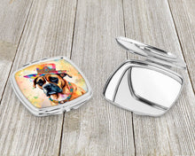 Load image into Gallery viewer, Boxer Hippie Dawg Compact Mirror – Stylish Purse Mirror with Artistic Covers
