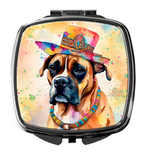 Load image into Gallery viewer, Boxer Hippie Dawg Compact Mirror – Stylish Purse Mirror with Artistic Covers