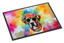 Load image into Gallery viewer, Boxer Hippie Dawg Doormat - 24x36 Decorative Floor Mat – Indoor/Outdoor Rug with Artistic Flair