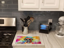 Load image into Gallery viewer, Boxer Hippie Dawg Glass Cutting Boards – Durable, Decorative Kitchen Art Large