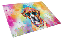 Load image into Gallery viewer, Boxer Hippie Dawg Glass Cutting Boards – Durable, Decorative Kitchen Art Large