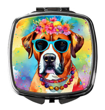 Load image into Gallery viewer, Boxer Hippie Dawg Compact Mirror – Stylish Purse Mirror with Artistic Covers