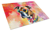 Load image into Gallery viewer, Boxer Hippie Dawg Glass Cutting Boards – Durable, Decorative Kitchen Art Large