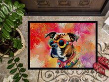 Load image into Gallery viewer, Boxer Hippie Dawg Doormat - 18X27 Indoor / Outdoor Rug | Made in USA