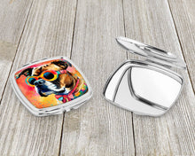 Load image into Gallery viewer, Boxer Hippie Dawg Compact Mirror – Stylish Purse Mirror with Artistic Covers