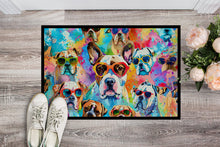 Load image into Gallery viewer, Boxer Hippie Dawg Doormat - 24x36 Decorative Floor Mat – Indoor/Outdoor Rug with Artistic Flair
