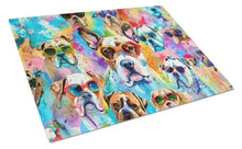 Load image into Gallery viewer, Boxer Hippie Dawg Glass Cutting Boards – Durable, Decorative Kitchen Art Large