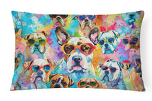 Load image into Gallery viewer, Boxer Hippie Dawg Fabric Decorative Pillow