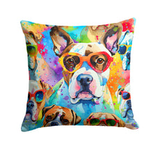 Load image into Gallery viewer, Boxer Hippie Dawg Throw Pillow - 14x14 Decorative Pillow – Art for Your Home &amp; Patio