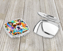 Load image into Gallery viewer, Boxer Hippie Dawg Compact Mirror – Stylish Purse Mirror with Artistic Covers