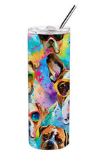 Load image into Gallery viewer, Boxer Hippie Dawg Stainless Steel Skinny Tumbler