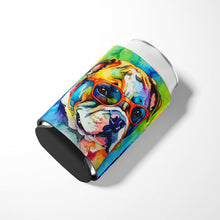 Load image into Gallery viewer, English Bulldog Hippie Dawg Can or Bottle Hugger