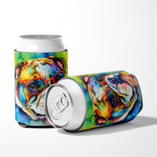 Load image into Gallery viewer, English Bulldog Hippie Dawg Can or Bottle Hugger