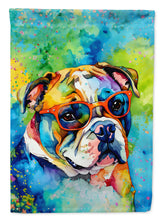 Load image into Gallery viewer, English Bulldog Hippie Dawg House Flag