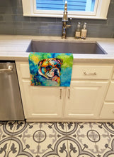Load image into Gallery viewer, English Bulldog Hippie Dawg Kitchen Towel