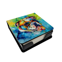 Load image into Gallery viewer, English Bulldog Hippie Dawg PU Leather Note Paper Holder