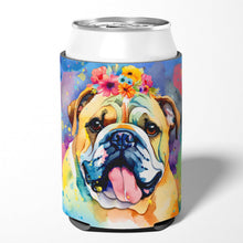 Load image into Gallery viewer, English Bulldog Hippie Dawg Can or Bottle Hugger
