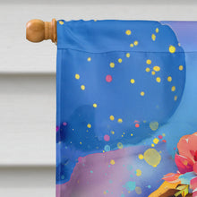 Load image into Gallery viewer, English Bulldog Hippie Dawg House Flag