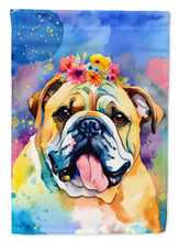 Load image into Gallery viewer, English Bulldog Hippie Dawg House Flag