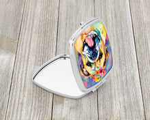 Load image into Gallery viewer, English Bulldog Hippie Dawg Compact Mirror – Stylish Purse Mirror with Artistic Covers