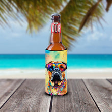 Load image into Gallery viewer, Bullmastiff Hippie Dawg Slim Can Huggers – Fun, Functional Drink Coolers for Every Occasion