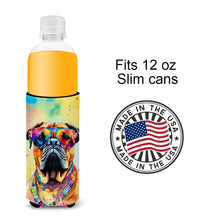 Load image into Gallery viewer, Bullmastiff Hippie Dawg Slim Can Huggers – Fun, Functional Drink Coolers for Every Occasion