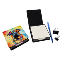 Load image into Gallery viewer, Bullmastiff Hippie Dawg PU Leather Note Paper Holder
