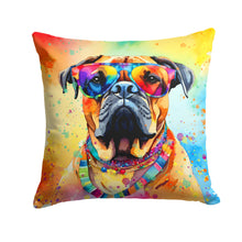 Load image into Gallery viewer, Bullmastiff Hippie Dawg Fabric Decorative Pillow
