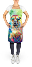 Load image into Gallery viewer, Bullmastiff Hippie Dawg Apron – Artist-Designed Kitchen, BBQ &amp; Craft Apron