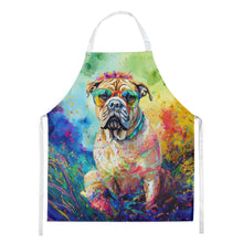 Load image into Gallery viewer, Bullmastiff Hippie Dawg Apron – Artist-Designed Kitchen, BBQ &amp; Craft Apron