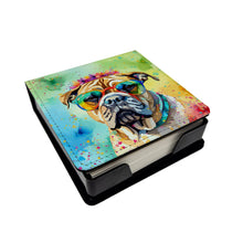 Load image into Gallery viewer, Bullmastiff Hippie Dawg PU Leather Note Paper Holder