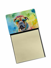 Load image into Gallery viewer, Bullmastiff Hippie Dawg Sticky Note Holder- Refiilable Desk Accessory Note Pad