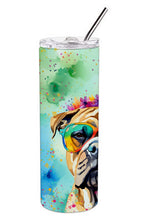 Load image into Gallery viewer, Bullmastiff Hippie Dawg Stainless Steel Skinny Tumbler