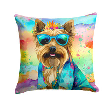 Load image into Gallery viewer, Cairn Terrier Hippie Dawg Throw Pillow - 14x14 Decorative Pillow – Art for Your Home &amp; Patio