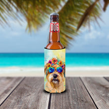 Load image into Gallery viewer, Cairn Terrier Hippie Dawg Slim Can Huggers – Fun, Functional Drink Coolers for Every Occasion