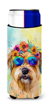 Load image into Gallery viewer, Cairn Terrier Hippie Dawg Slim Can Huggers – Fun, Functional Drink Coolers for Every Occasion