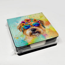 Load image into Gallery viewer, Cairn Terrier Hippie Dawg PU Leather Note Paper Holder