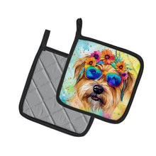 Load image into Gallery viewer, Cairn Terrier Hippie Dawg Pot Holders - Set of 2 Decorative Kitchen Helpers | Made in the USA