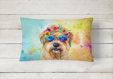 Load image into Gallery viewer, Cairn Terrier Hippie Dawg Fabric Decorative Pillow