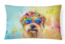 Load image into Gallery viewer, Cairn Terrier Hippie Dawg Fabric Decorative Pillow