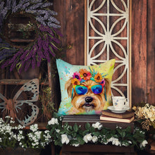 Load image into Gallery viewer, Cairn Terrier Hippie Dawg Fabric Decorative Pillow