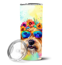 Load image into Gallery viewer, Cairn Terrier Hippie Dawg Stainless Steel Skinny Tumbler