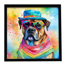 Load image into Gallery viewer, Cane Corso Hippie Dawg Framed Metal Print