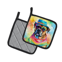 Load image into Gallery viewer, Cane Corso Hippie Dawg Pot Holders - Set of 2 Decorative Kitchen Helpers | Made in the USA